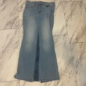 Lucky brand denim maxi skirt